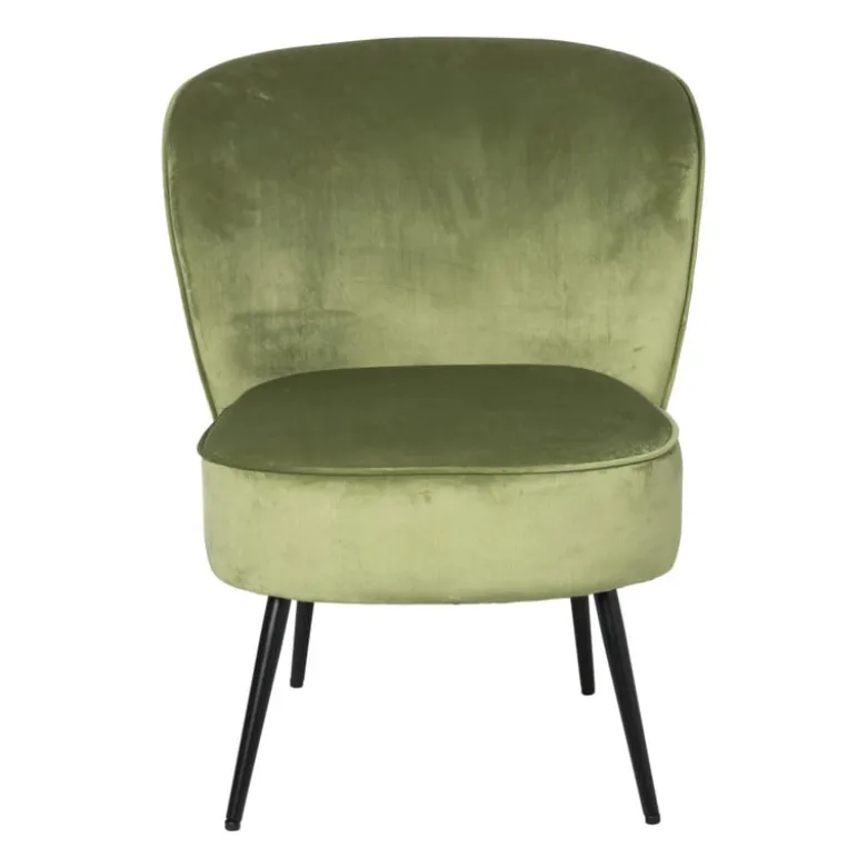 Fauteuil Frida - groen - 77x69x60 cm