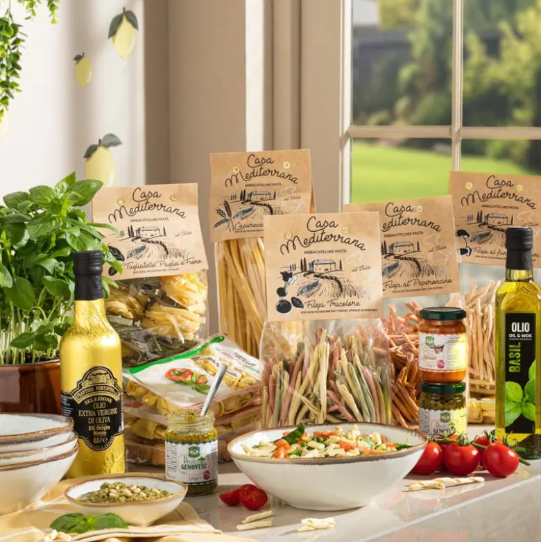 Fileja tricolore - Pasta met tomaat, spinazie en rode biet - 500 gram