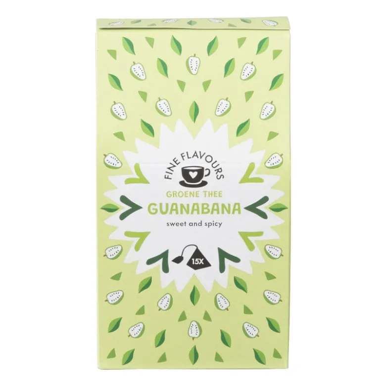 Fine flavours groene thee - guanabana - 15 piramide zakjes