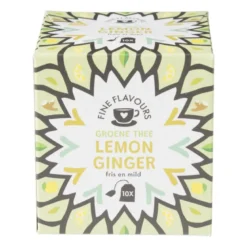 Fine Flavours groene thee - lemon ginger - 10 zakjes