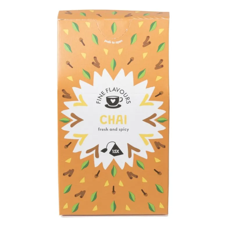Fine flavours zwarte thee - chai - 15 piramide zakjes