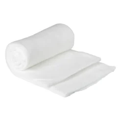 Fleece deken - wit - 160x130 cm