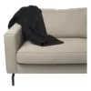 Fleece deken - zwart - 160x130 cm