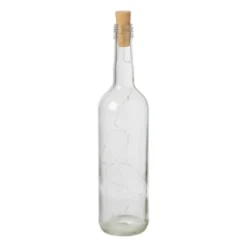 Fles met LED lampjes - plastic