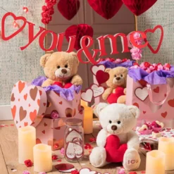Foam roosjes rood - set van 100