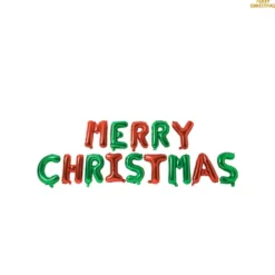 Folieballonnen merry christmas - 45 cm - diverse varianten