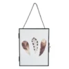 Fotokader aan ketting - zwart - 18x23 cm