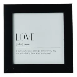 Fotokader basic - 10x10 cm - zwart