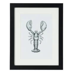 Fotokader met passe-partout - zwart - 13x18 cm