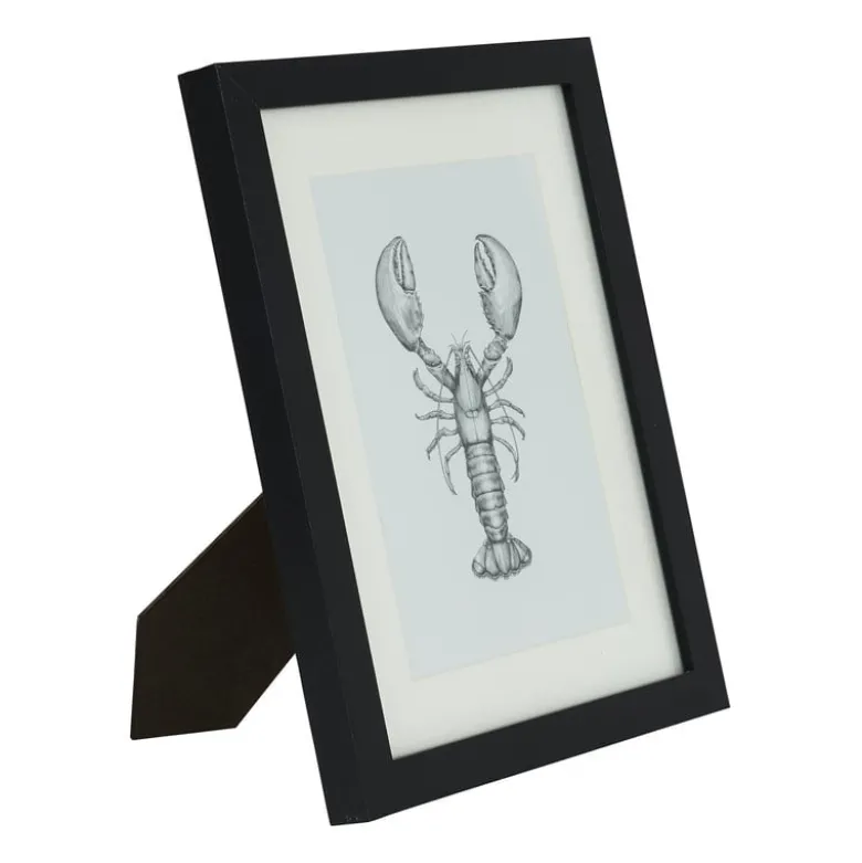 Fotokader met passe-partout - zwart - 13x18 cm
