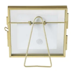 Fotokader mini - goudkleurig - 10x10 cm
