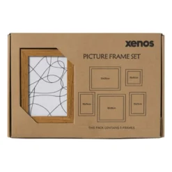 Fotolijstjes - hout - set van 5