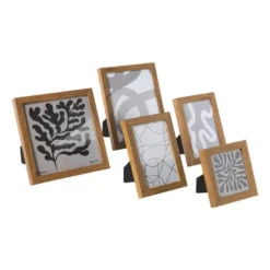 Fotolijstjes - hout - set van 5