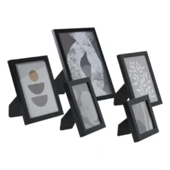 Fotolijstjes - zwart - set van 5