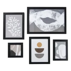 Fotolijstjes - zwart - set van 5