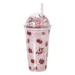 Funny beker appel - roze - 450 ml