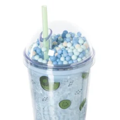 Funny beker kiwi - blauw - 450 ml