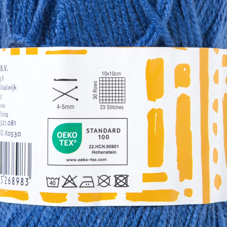 Garen acryl - blauw - 100 gram - 240 meter