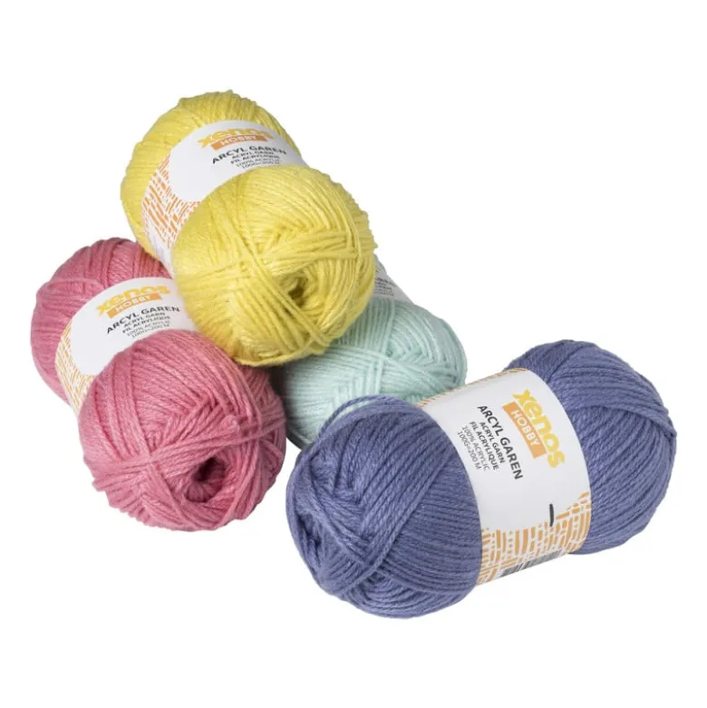 Garen acryl - blauw - 100 gram - 200 meter