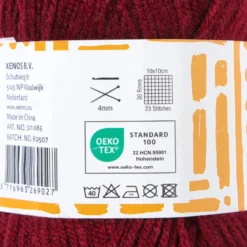 Garen acryl - bordeauxrood - 100 gram - 240 meter