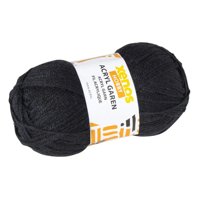 Garen acryl - zwart - 100 gram - 240 meter