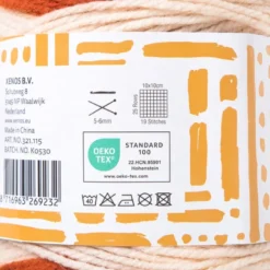 Garen cakemix - oranje - 100 gram - 160 meter