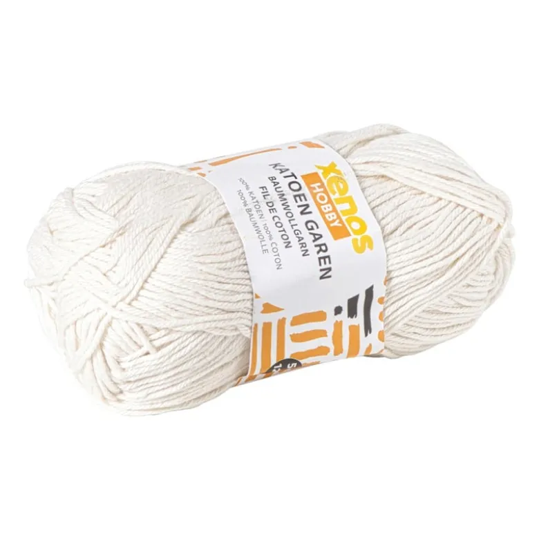 Garen katoen - beige - 50 gram - 125 meter
