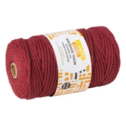 Garen macramé - bordeauxrood - 500 gram - 100 meter