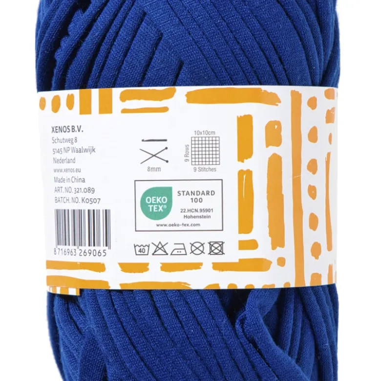 Garen t-shirt - blauw - 100 gram - 29 meter