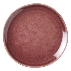 Gebaksbordje Toscane - bordeauxrood - ø15.5 cm