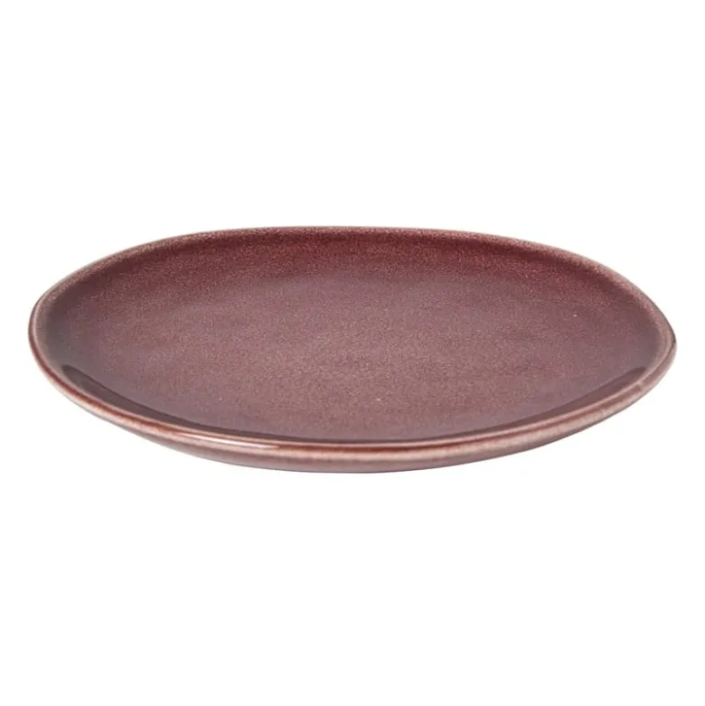 Gebaksbordje Toscane - bordeauxrood - ø15.5 cm