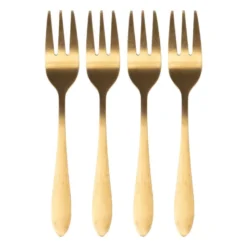 Gebaksvorkje goud - set van 4
