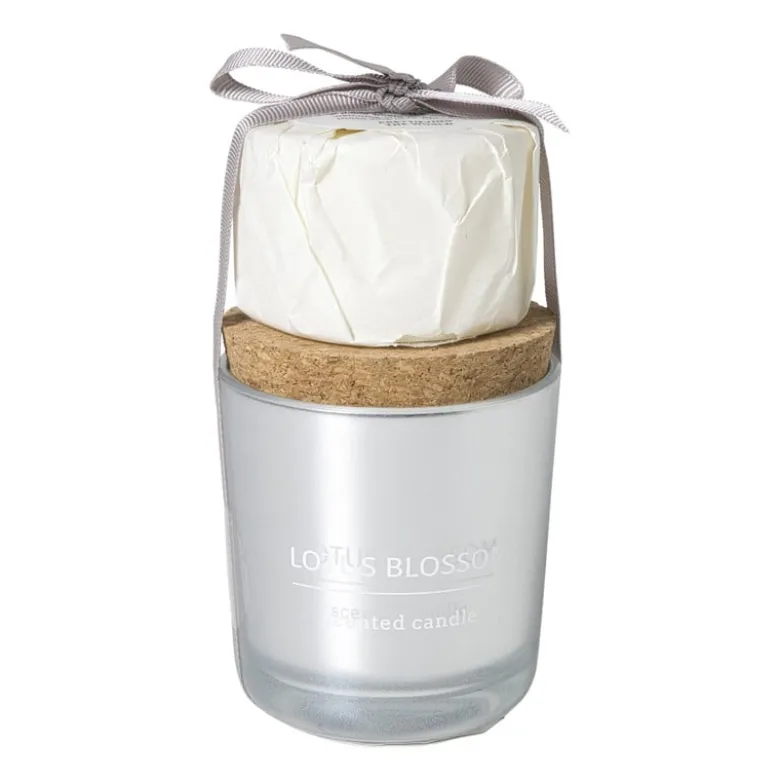 Geurkaars met refill - lotus