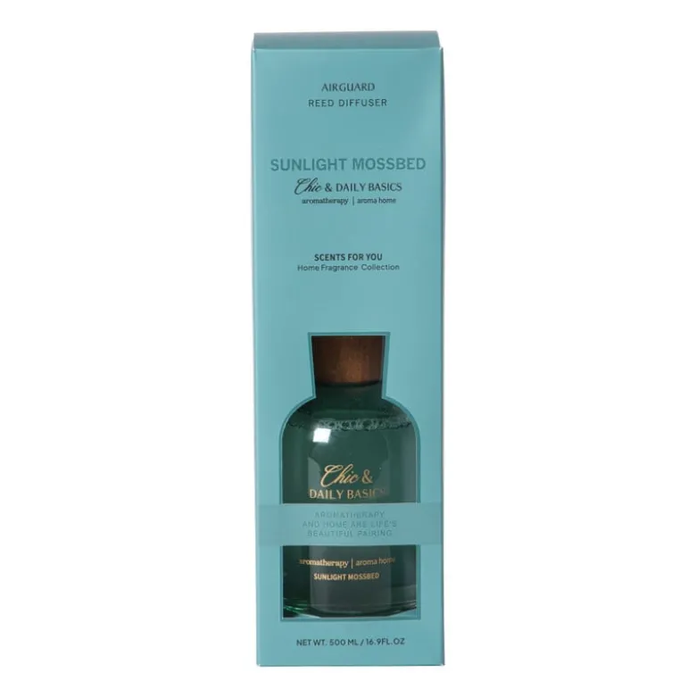 Geurstokjes sunlight mossbed - blauw - 500 ml