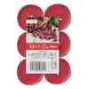 Geurwaxinelichten - cranberry - set van 12