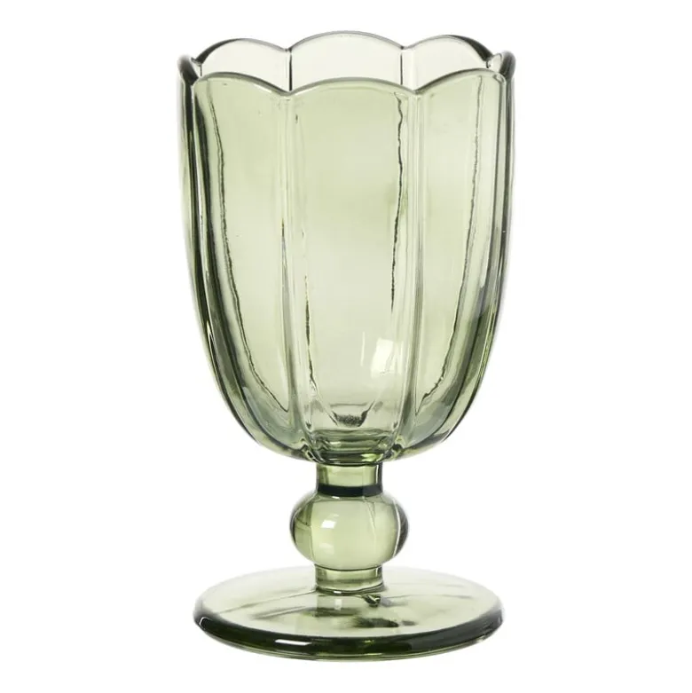 Glas op stam - groen - 240 ml