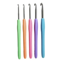 Haaknaalden - multikleur - set van 5