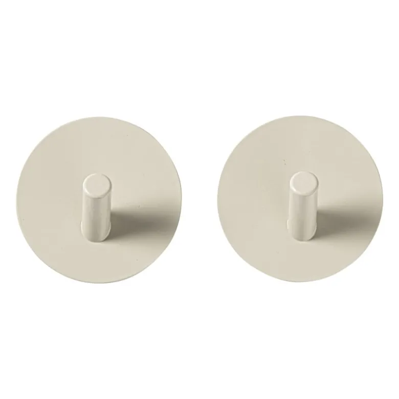 Handdoekhaken - beige - set van 2