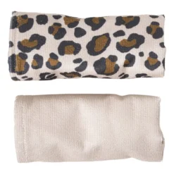 Handdoek tulband - panter - set van 2