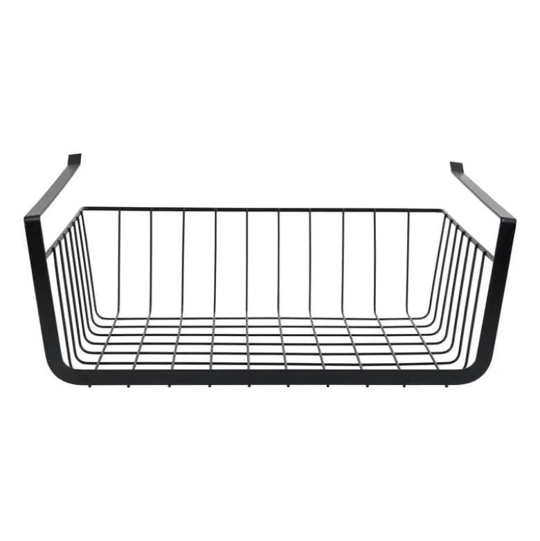 Hangmand voor onder plank - zwart - 36x25x13 cm