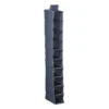Hang organiser met 10 vakken - grijs - 154x34x6 cm