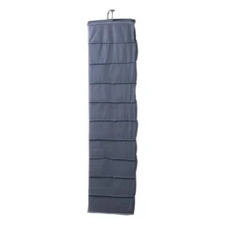 Hang organiser met 10 vakken - grijs - 154x34x6 cm