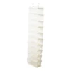 Hang organiser met 10 vakken - wit - 125x15x30 cm