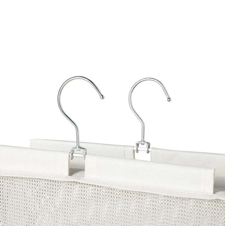 Hang organiser met 10 vakken - wit - 125x15x30 cm