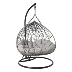 Hangstoel loveseat - grijs - ø120x200 cm
