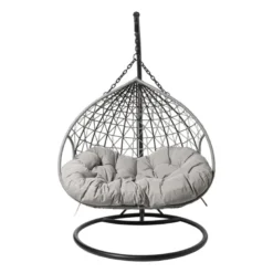 Hangstoel loveseat - grijs - ø120x200 cm