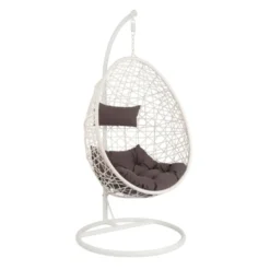 Hangstoel swing - wit - 95x95x200 cm