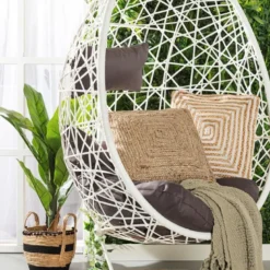 Hangstoel swing - wit - 95x95x200 cm