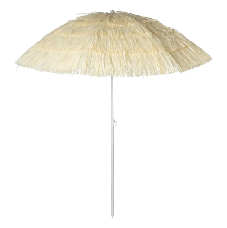 Hawaii parasol - geel beige - ø160x180 cm