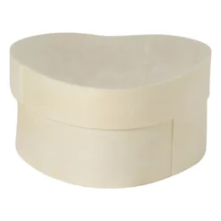 Houten doosje hart - 3x6x6 cm